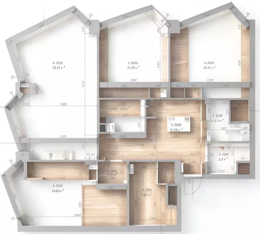 4-к кв. Москва Летниковская ул., 11к1 (125.9 м) - Фото 2