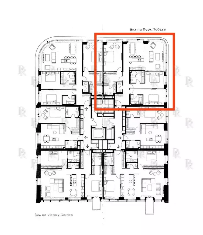 4-к кв. Москва Виктори Парк Резиденсез жилой комплекс, 3к3 (151.47 м) - Фото 1