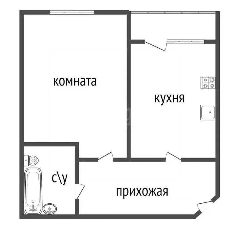 1-к кв. Тульская область, Тула ул. Новоселов, 4к2 (37.4 м) - Фото 0