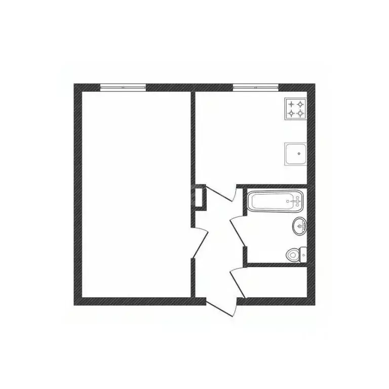 1-к кв. Курганская область, Курган просп. Конституции, 36А (34.0 м) - Фото 2