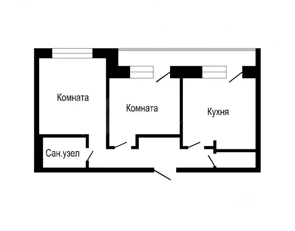 2-к кв. Тюменская область, Тюмень Комбинатская ул., 54к1 (64.0 м) - Фото 1