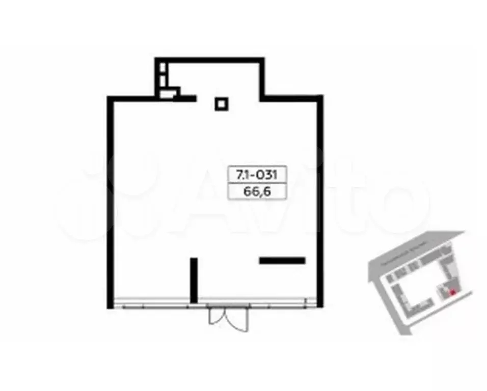 Продам помещение свободного назначения, 66.6 м - Фото 0