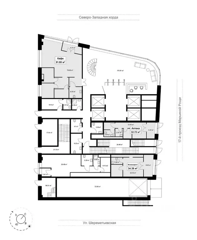 Торговая площадь в Москва проезд 17-й Марьиной рощи, 6 (34 м) - Фото 2
