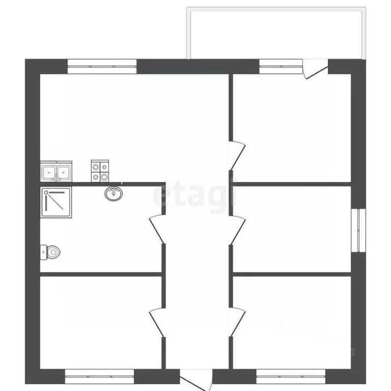 Дом в Ярославская область, Некрасовское рп ул. Советская (130 м) - Фото 1