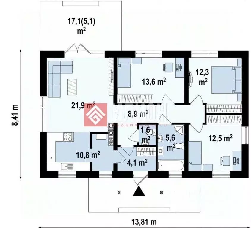 Дом в Севастополь пер. 3-й Орхидейный, 26 (130 м) - Фото 2