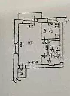 1-к. квартира, 32,7 м, 2/5 эт. - Фото 0