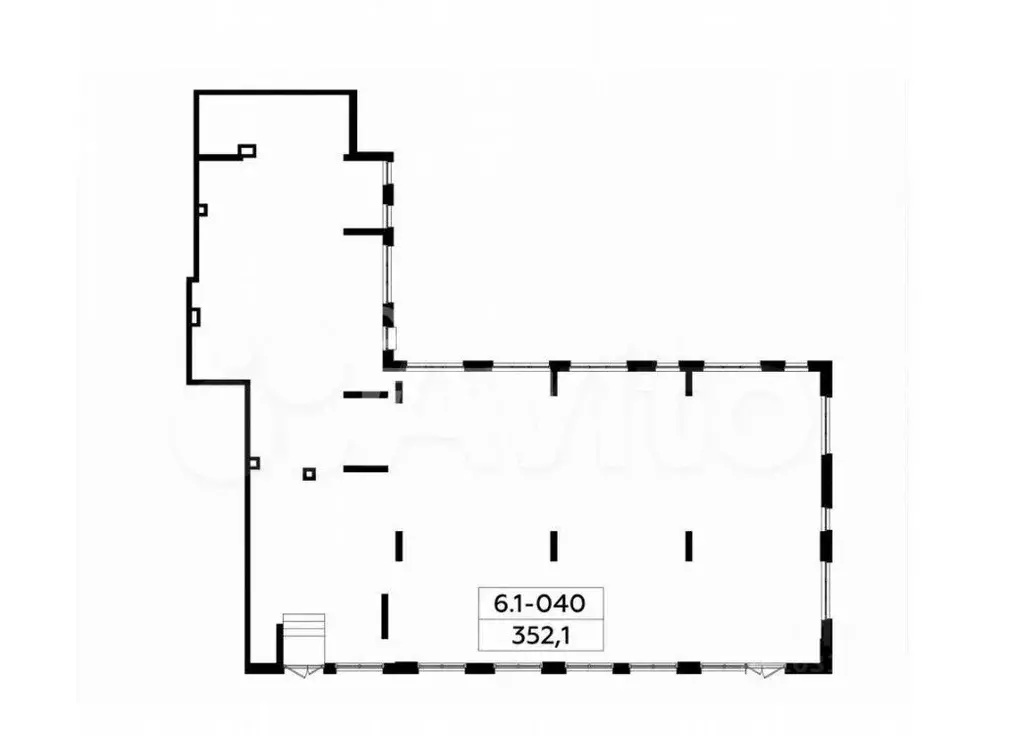 Торговая площадь в Москва № 160 кв-л, 1Вк6 (352 м) - Фото 2