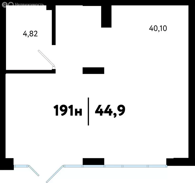 Помещение свободного назначения (44.9 м) - Фото 2