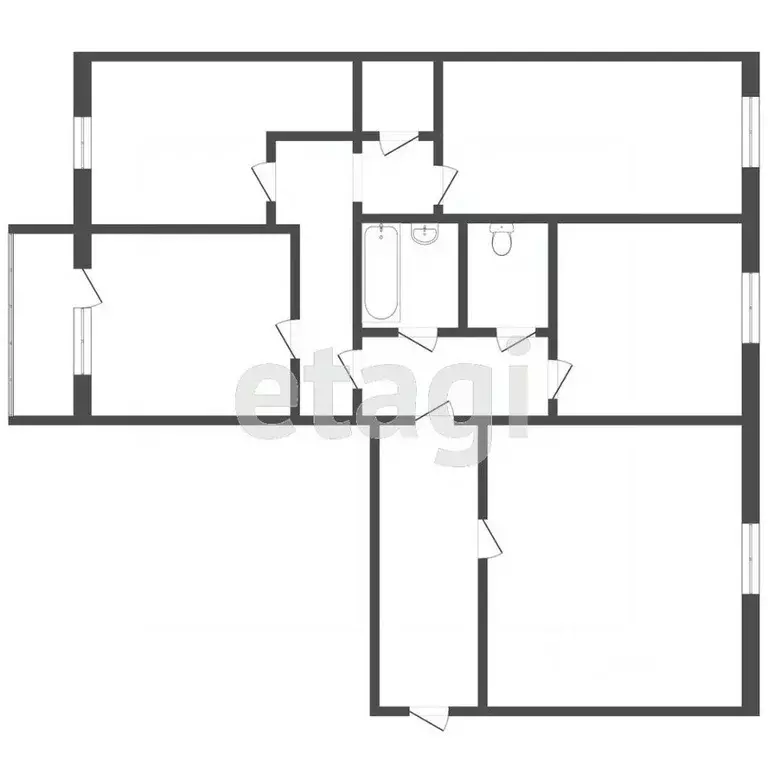 4-к кв. Свердловская область, Нижний Тагил ул. Дружинина, 39 (76.4 м) - Фото 1