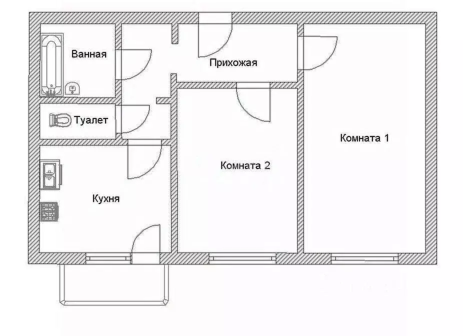 Дом в Белгородская область, Шебекино пос. Логовое,  (48 м) - Фото 0