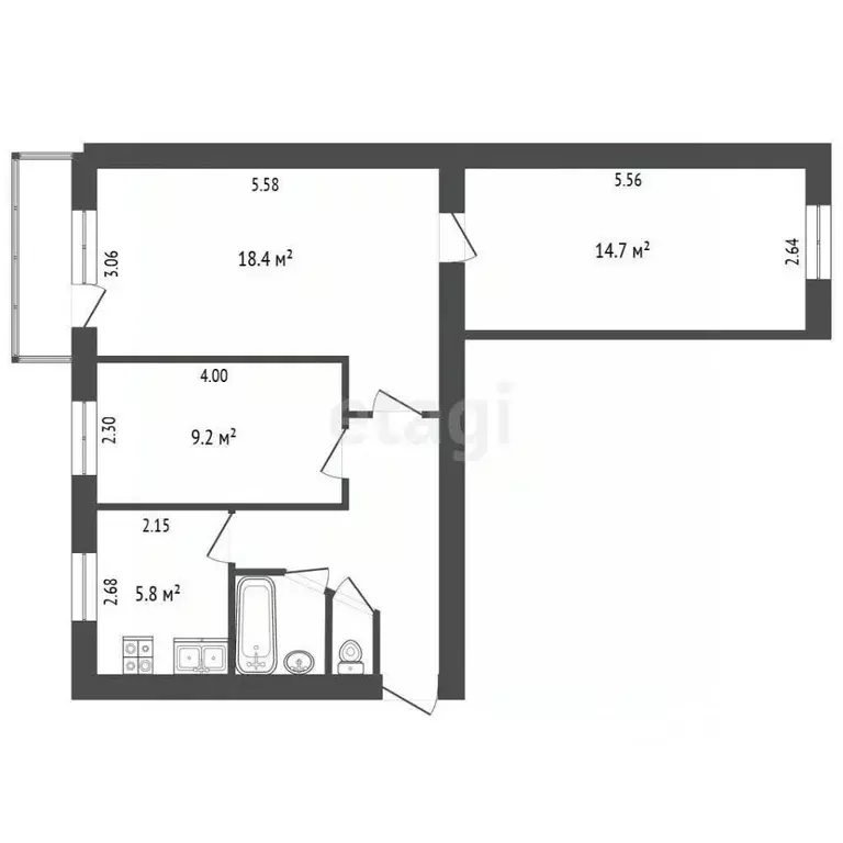 3-к кв. Владимирская область, Покров городской округ, д. Головино ул. ... - Фото 2