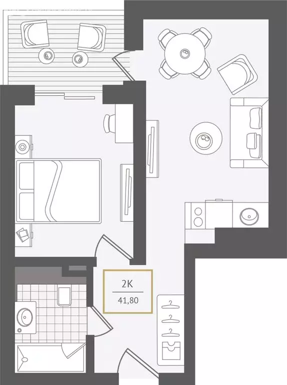 2-комнатная квартира: Адлер, улица Ленина, 280А (42.1 м) - Фото 0