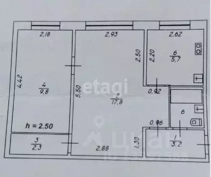 2-к кв. Тверская область, Тверь бул. Шмидта, 33А (39.8 м) - Фото 2
