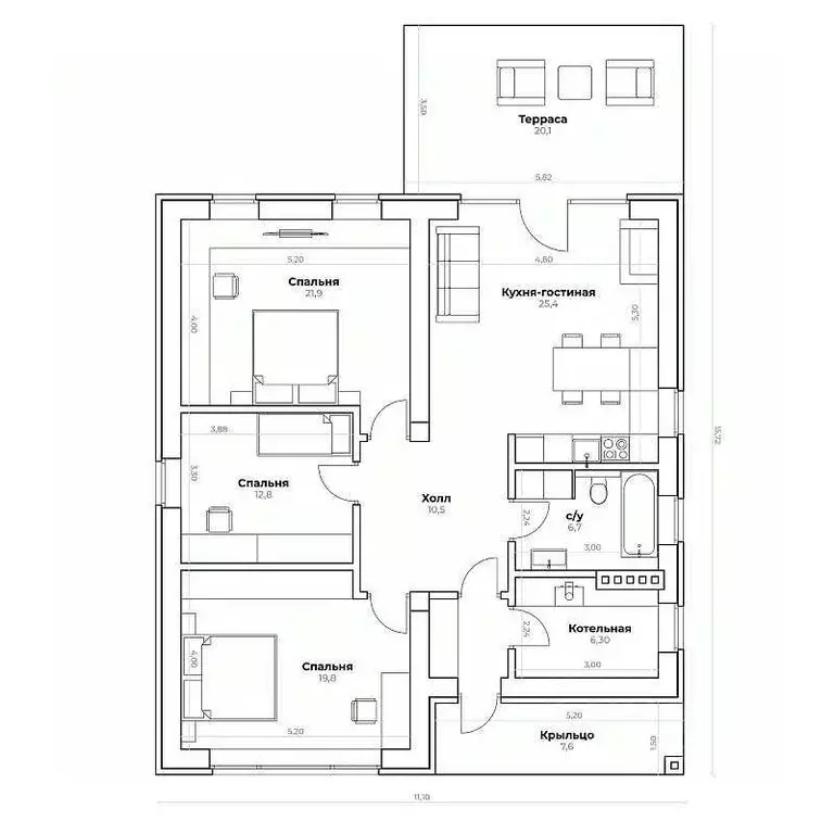 Дом в Московская область, Ленинский городской округ, д. Орлово, Орловъ ... - Фото 2