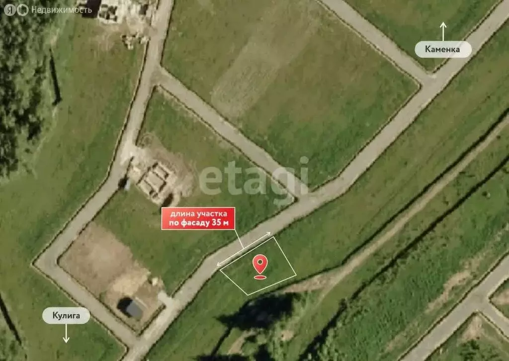 Участок в Тюменский муниципальный округ, село Кулига, коттеджный ... - Фото 2