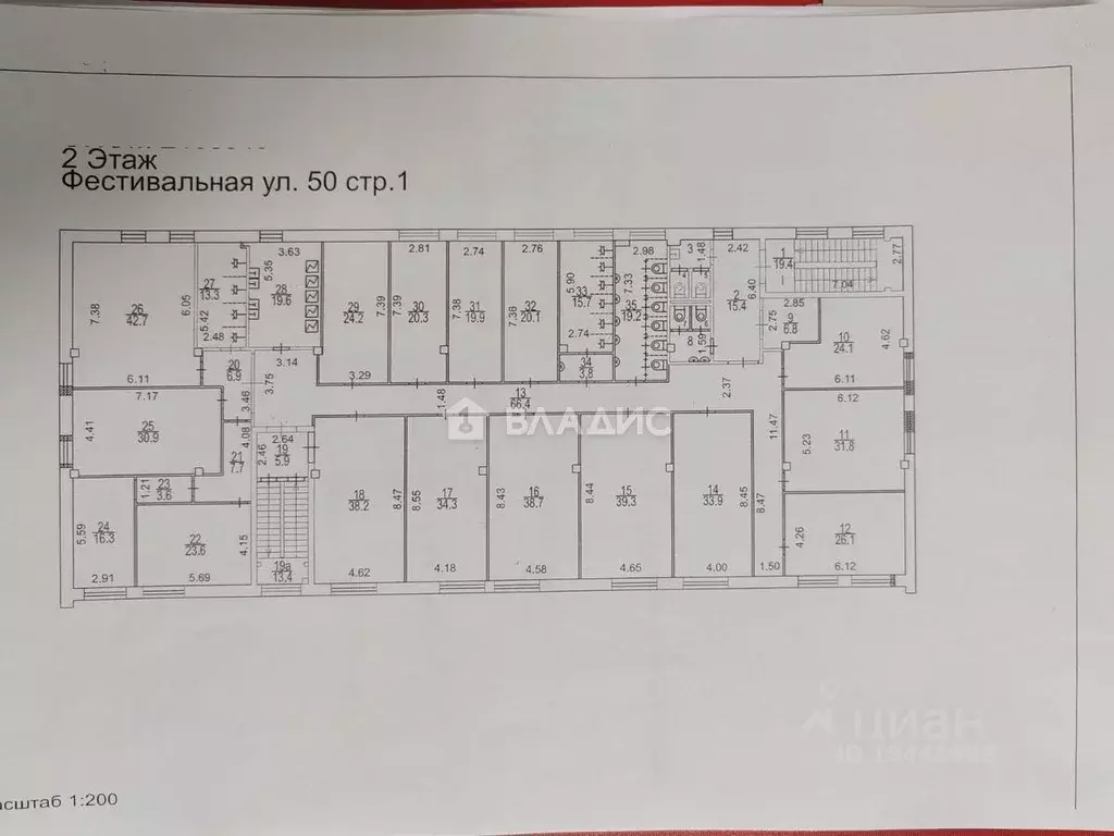 Помещение свободного назначения в Москва Фестивальная ул., 50С1 (750 ... - Фото 2