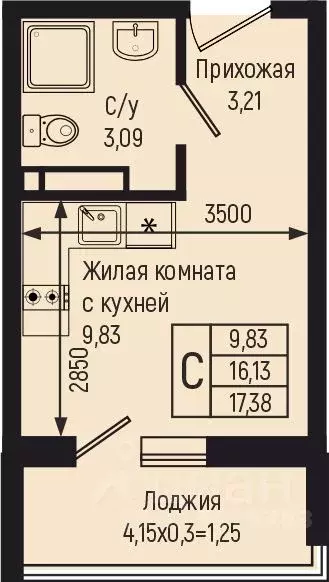 Студия Краснодарский край, Туапсинский муниципальный округ, с. Небуг  ... - Фото 0