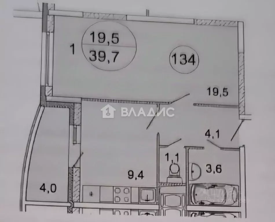 1-к кв. Московская область, Ивантеевка Пушкинский городской округ, ул. ... - Фото 2