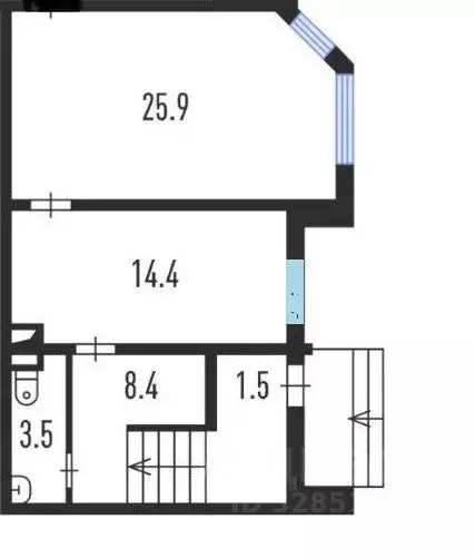Помещение свободного назначения в Москва 4-й Вятский пер., 18К2 (54 м) - Фото 1