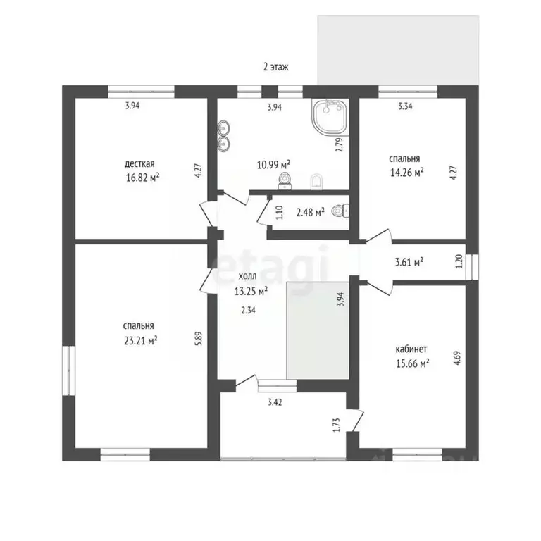 Дом в Липецкая область, с. Хлевное ул. Береговая, 10 (350 м) - Фото 1