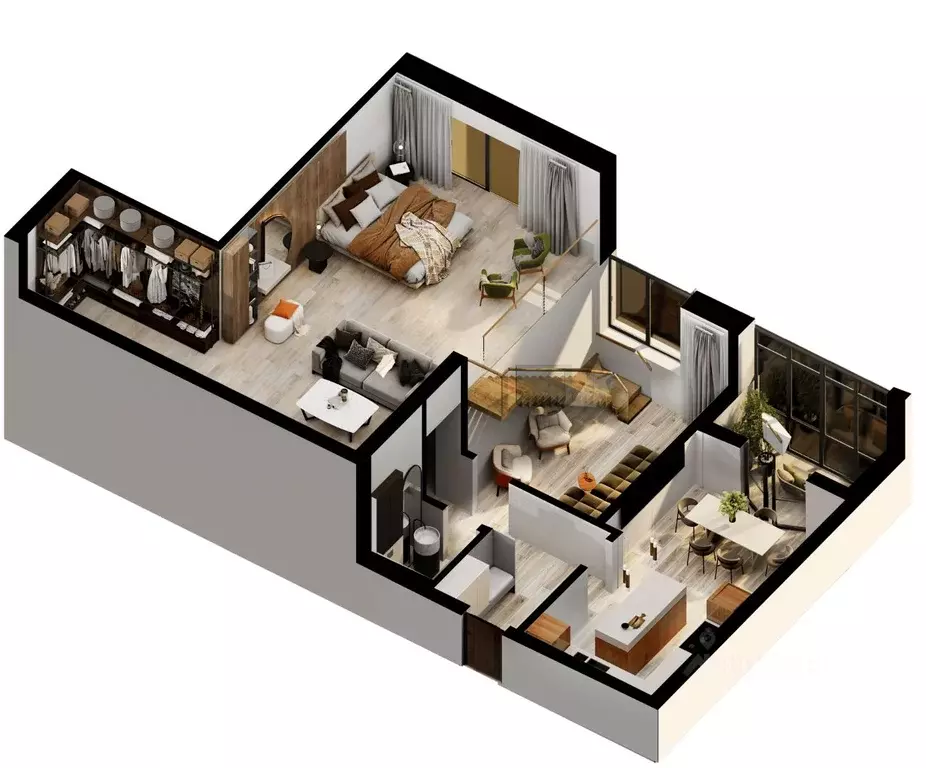 3-к кв. Калининградская область, Светлогорск Калининградский просп., ... - Фото 2