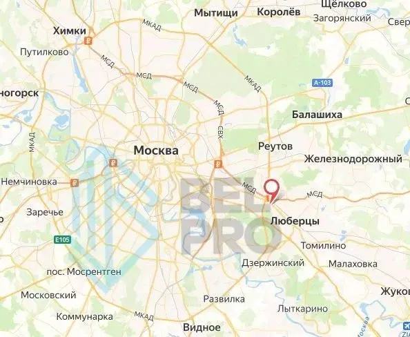 Торговая площадь в Москва Лермонтовский просп., 2К1 (58 м) - Фото 1