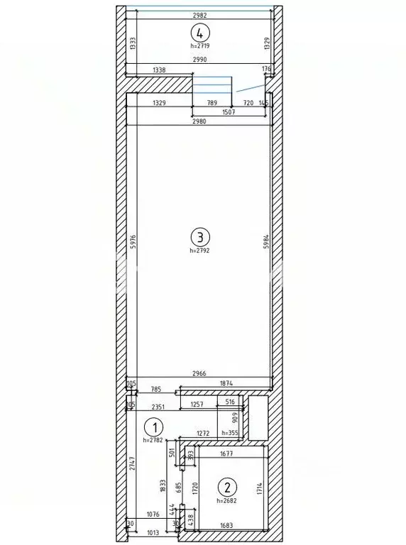 Студия Санкт-Петербург ул. Тосина, 6 (24.7 м) - Фото 2