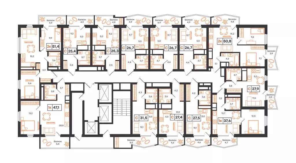 Квартира-студия: Екатеринбург, улица Патриса Лумумбы, 54 (26.7 м) - Фото 2