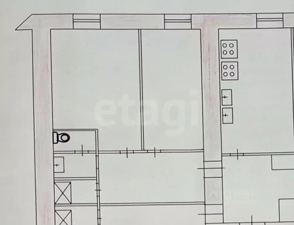 2-к кв. Татарстан, Казань ул. Рихарда Зорге, 24 (37.8 м) - Фото 2