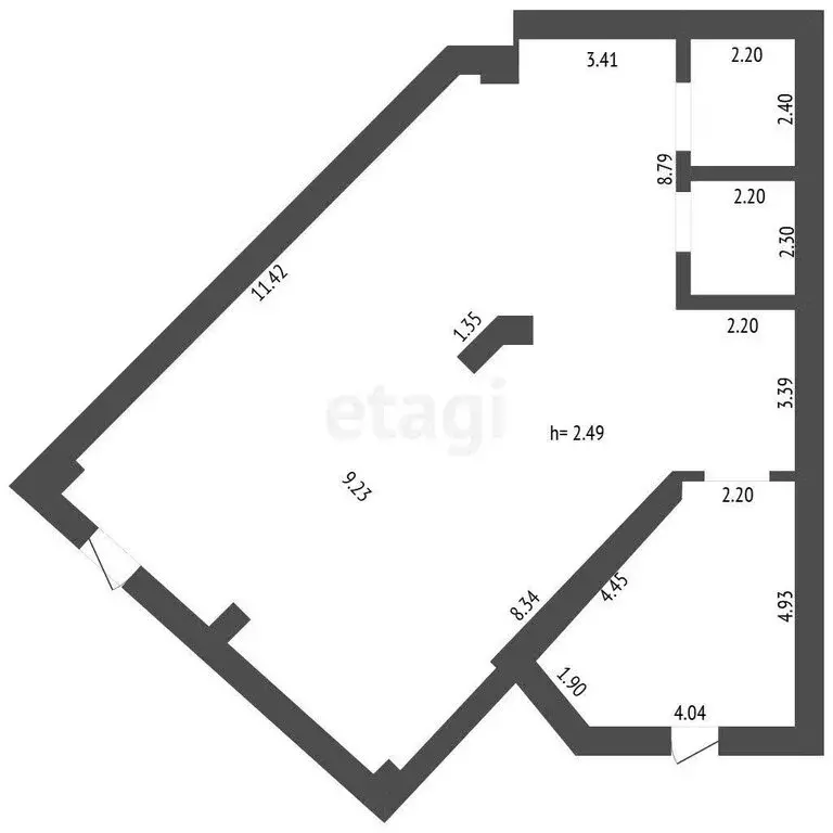 Торговая площадь (123 м) - Фото 1