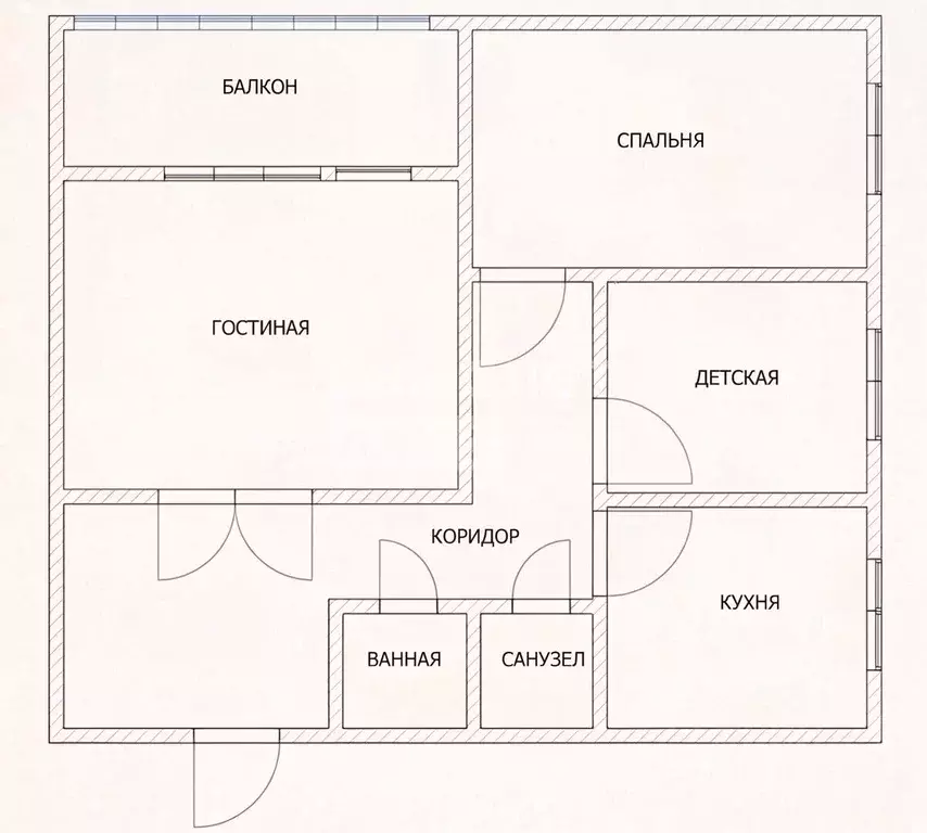 3-к кв. Московская область, Серпухов ул. Ворошилова, 109/6 (64.8 м) - Фото 2