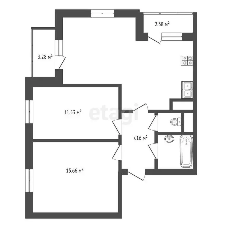 3-комнатная квартира: Тольятти, Ботаническая улица, 5Ж (66 м) - Фото 0