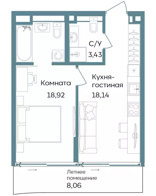 1-к кв. Крым, Саки ул. Морская (48.55 м) - Фото 0