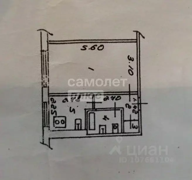1-к кв. Липецкая область, Липецк Депутатская ул., 83 (30.0 м) - Фото 2