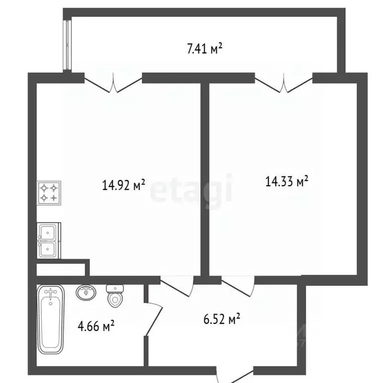 1-к кв. Санкт-Петербург ул. Плесецкая, 6 (40.1 м) - Фото 2