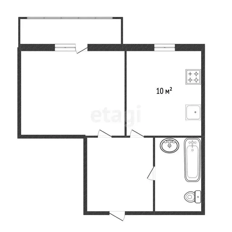 1-комнатная квартира: Ярославль, 3-я Жилая улица, 9 (35.3 м) - Фото 1