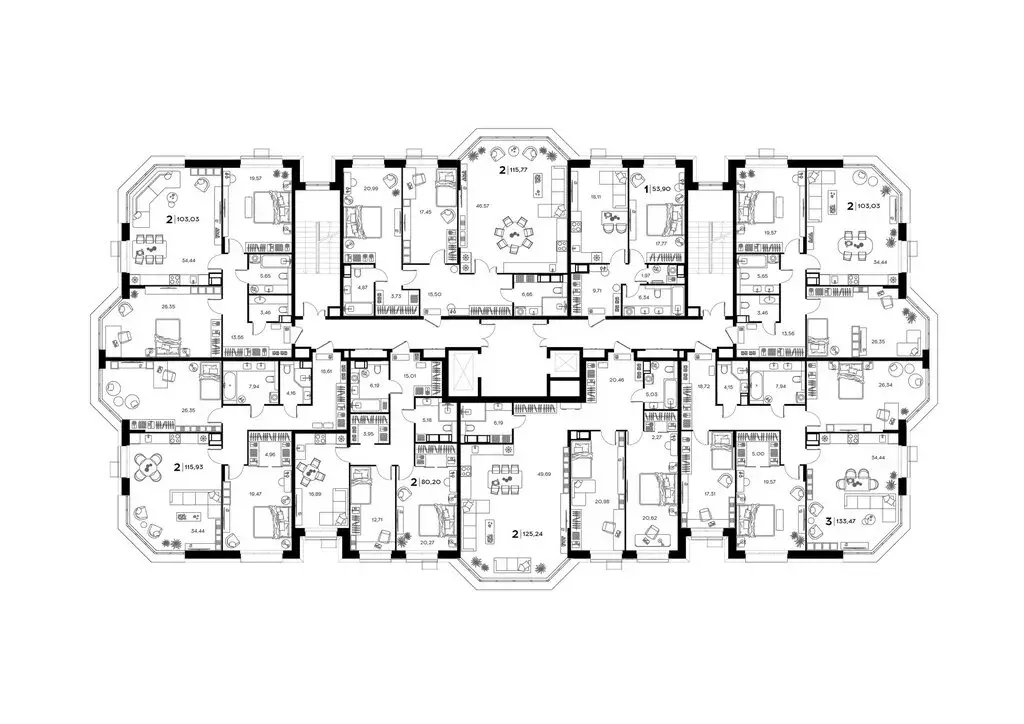 3-комнатная квартира: Заречный, 11-й квартал (133.47 м) - Фото 1