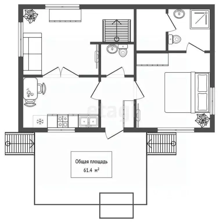Дом в Новосибирская область, Новосибирский район, Верх-Тулинский ... - Фото 2