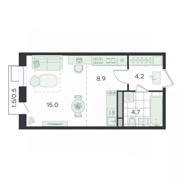 Студия Московская область, Раменский муниципальный округ, Ильинский ... - Фото 1