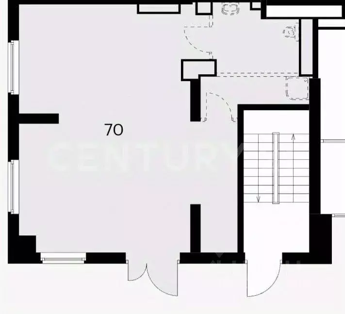 Помещение свободного назначения в Москва ул. Сокольнический Вал, 1 (70 ... - Фото 2