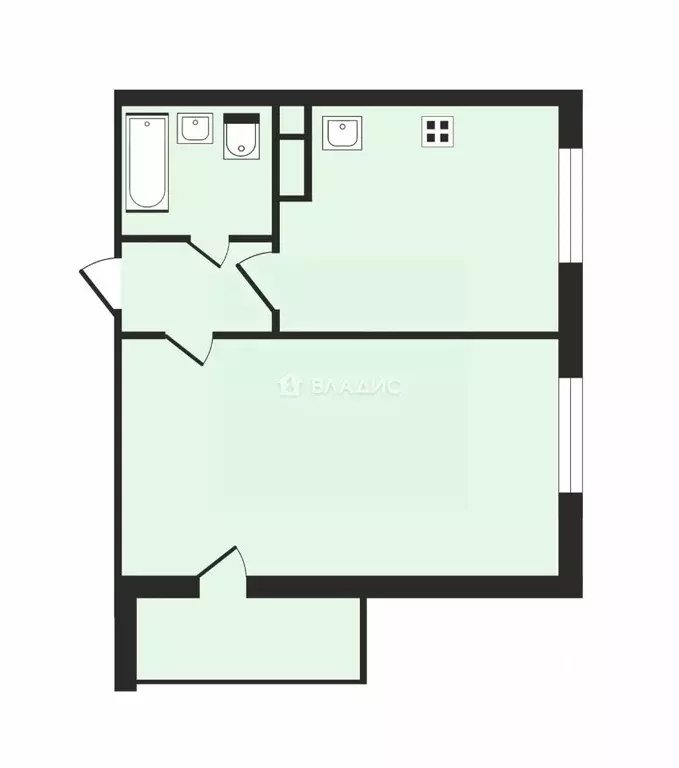 1-к кв. Ленинградская область, Всеволожский район, Заневское городское ... - Фото 2