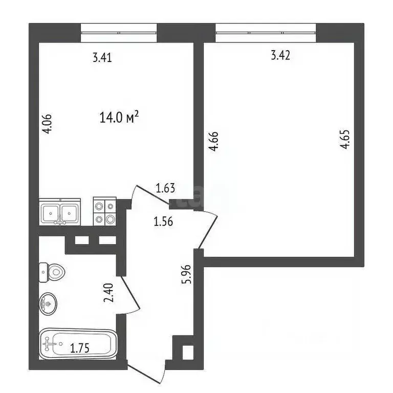 1-к кв. Вологодская область, Вологда ул. Возрождения, 35к1 (38.7 м) - Фото 1