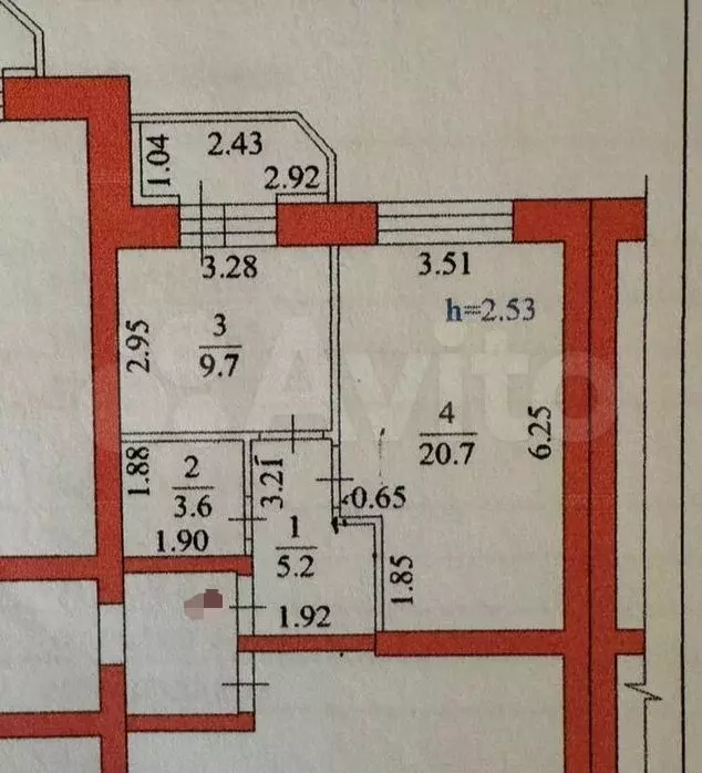 1-к. квартира, 41 м, 4/5 эт. - Фото 0