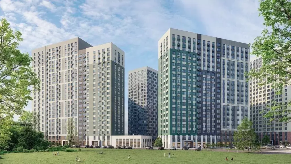 1-к кв. Московская область, Мытищи Белый Grad жилой комплекс (34.9 м) - Фото 1