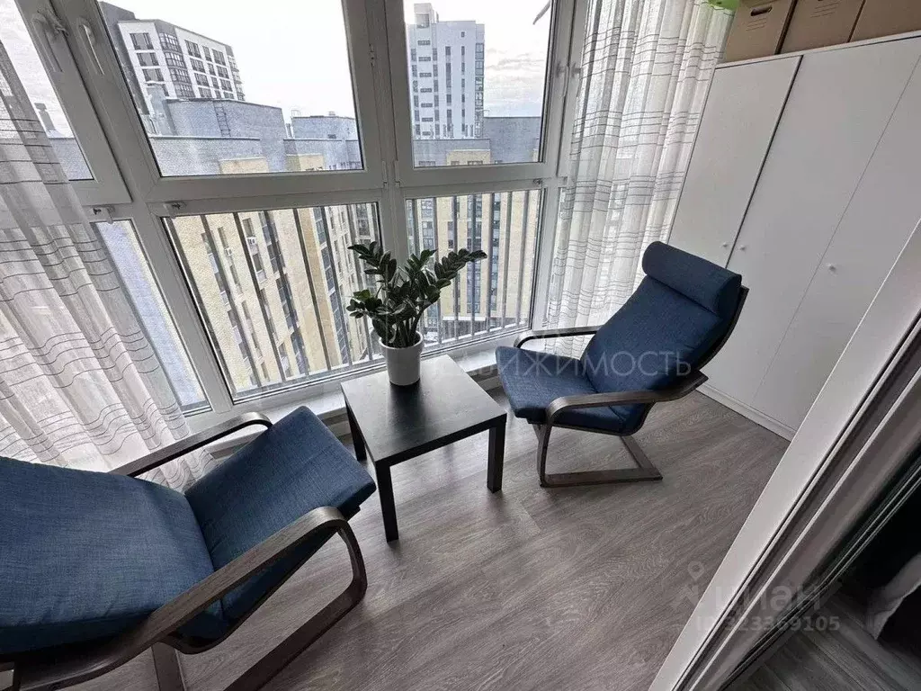 Студия Тюменская область, Тюмень ул. Николая Ростовцева, 26к1 (35.0 м) - Фото 1