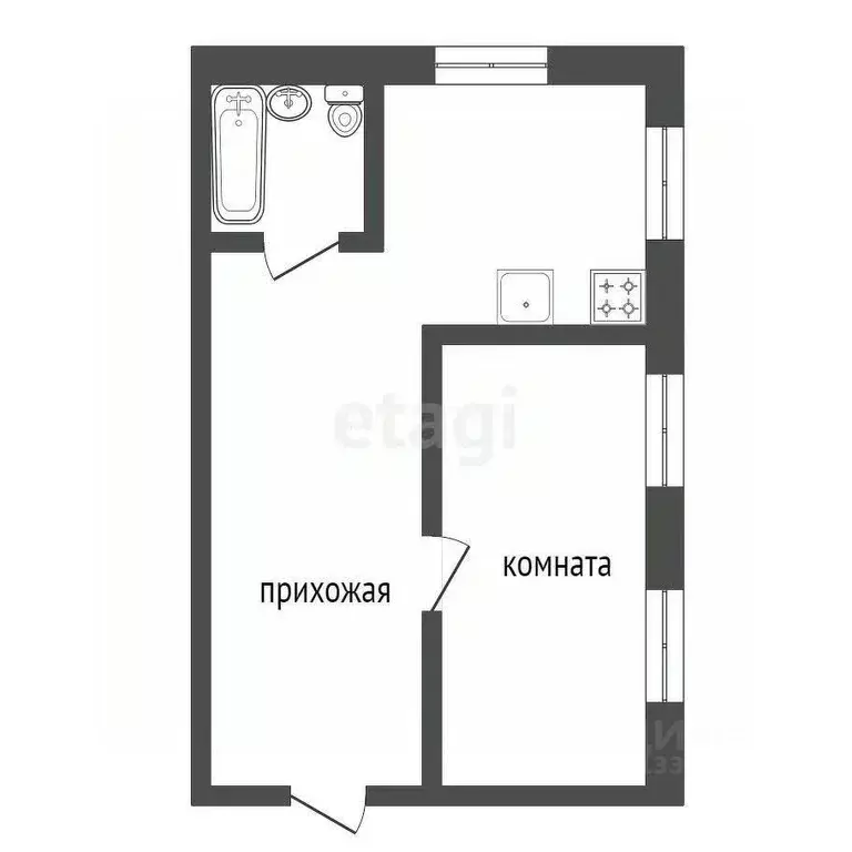 2-к кв. Красноярский край, Красноярск городской округ, Березовка ... - Фото 1