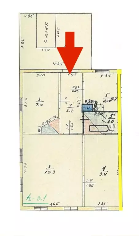 3-к кв. Томская область, Томск ул. Лермонтова, 9 (44.6 м) - Фото 1