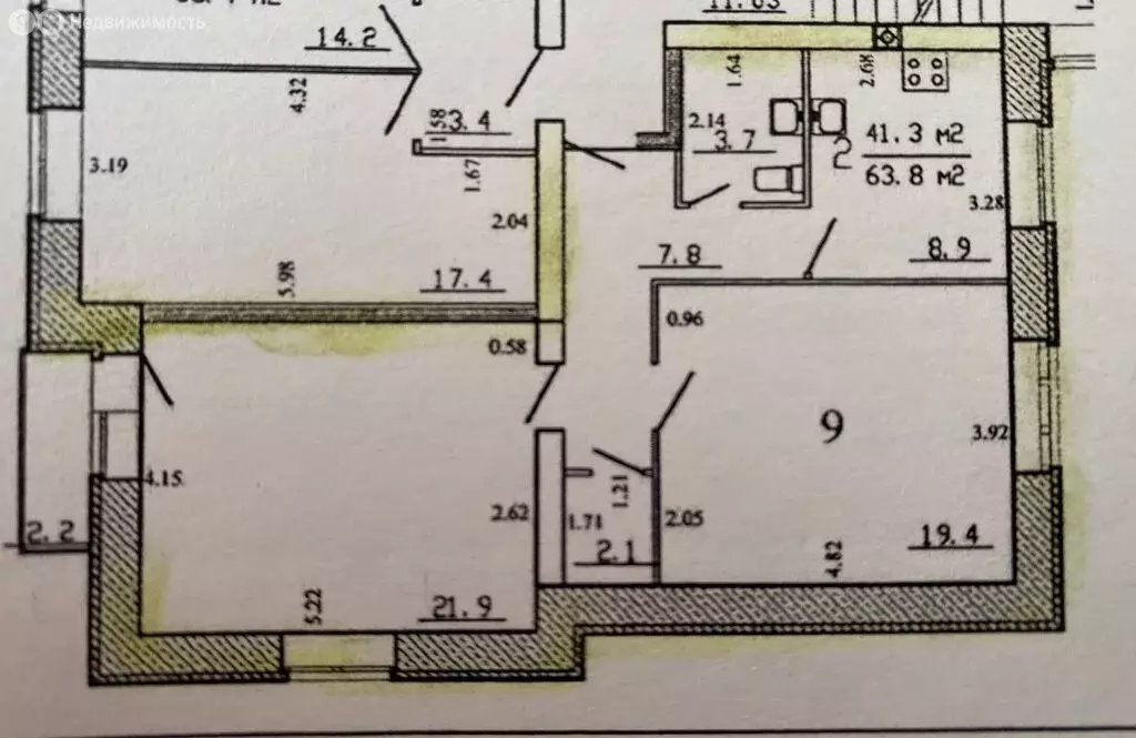 2-комнатная квартира: Великий Новгород, Псковский район, Славянская ... - Фото 2