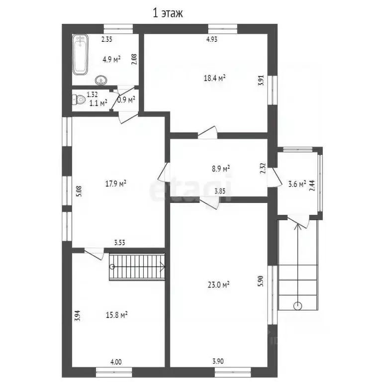Дом в Калужская область, Думиничи с/пос, д. Поляки  (75 м) - Фото 2