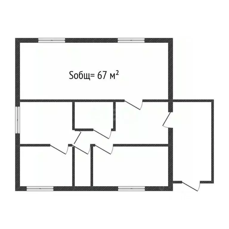 Дом в Брянская область, Новозыбков ул. Лермонтова (67 м) - Фото 0